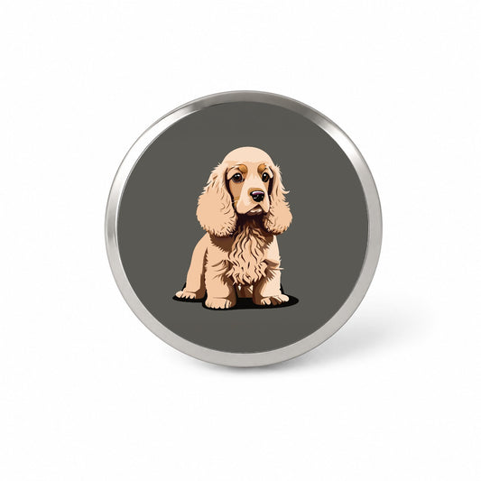 Cocker Spaniel Standing Novelty Hat Backpack Lapel Pin