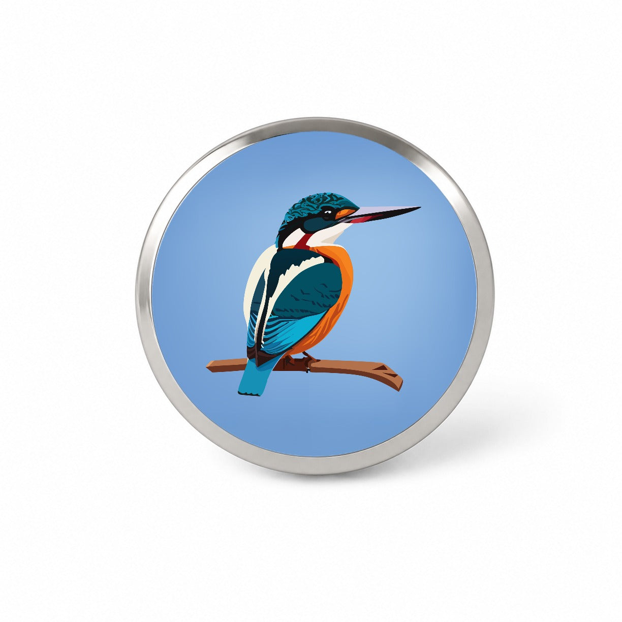 Common Kingfisher Bird Novelty Hat Backpack Lapel Pin