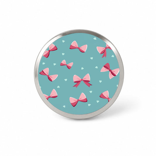 Coquette Pink Bows Scattered Novelty Hat Backpack Lapel Pin