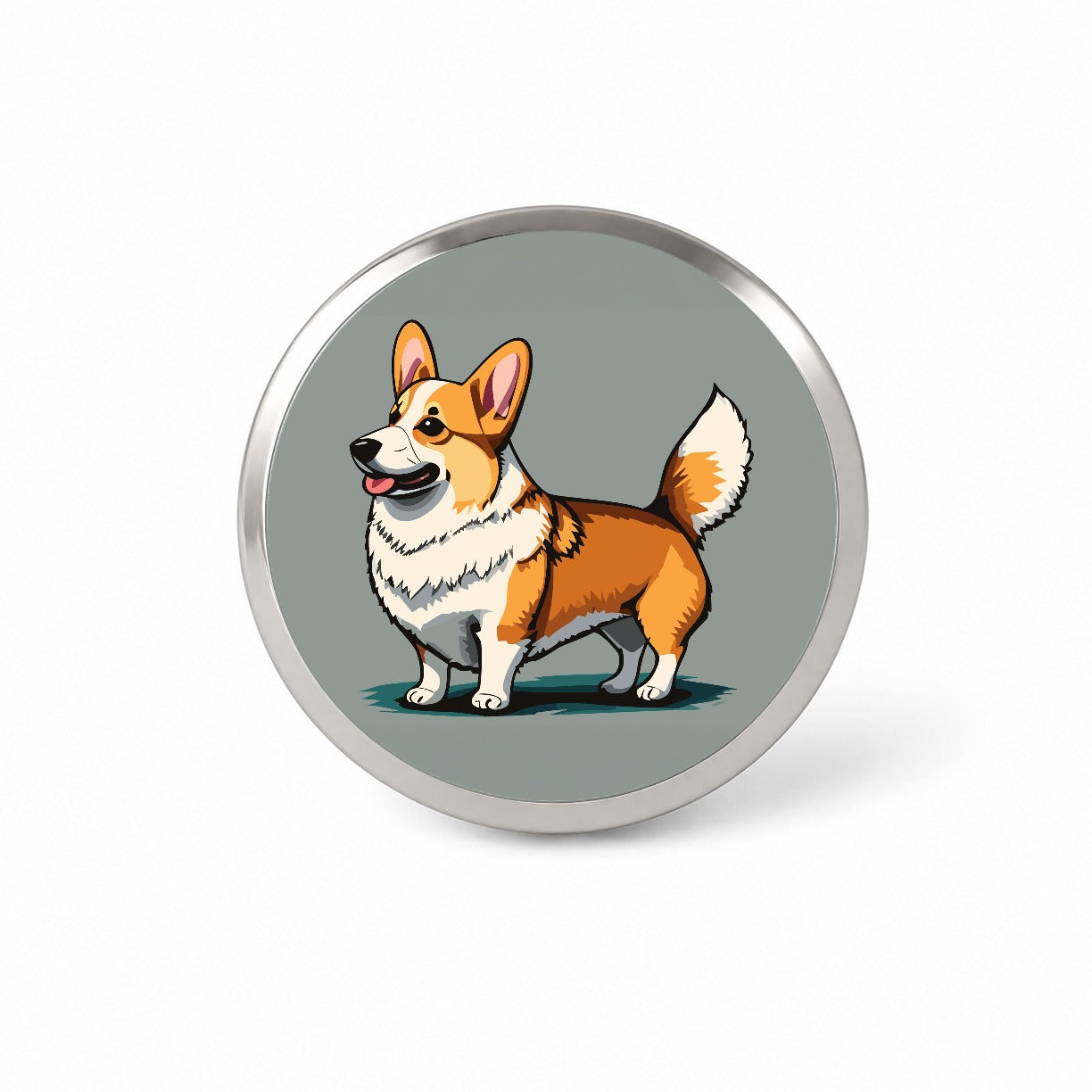 Corgi Dog Standing Novelty Hat Backpack Lapel Pin