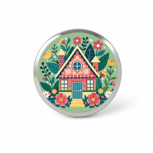 Cottage Core Cuteness Little House Novelty Hat Backpack Lapel Pin
