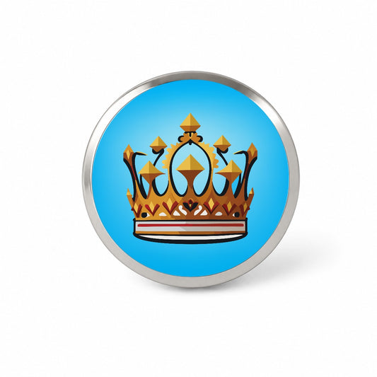 Crown King Queen Royalty Novelty Hat Backpack Lapel Pin