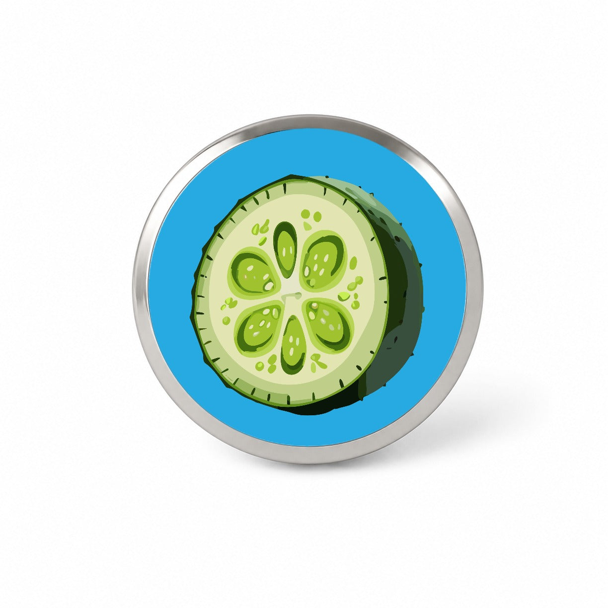 Cucumber Slice Vegetable Novelty Hat Backpack Lapel Pin