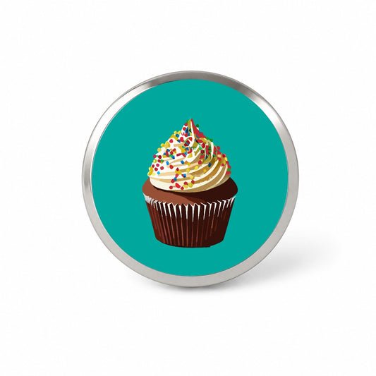 Cupcake with Sprinkles Birthday Celebration Novelty Hat Backpack Lapel Pin