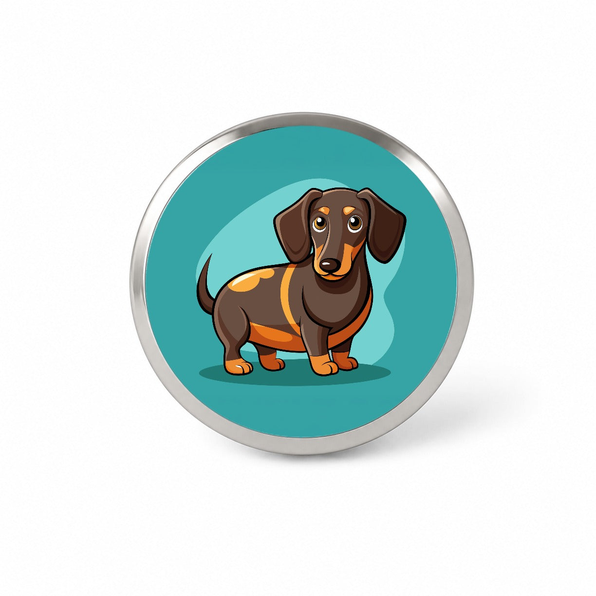 Dachshund Dog Profile Novelty Hat Backpack Lapel Pin