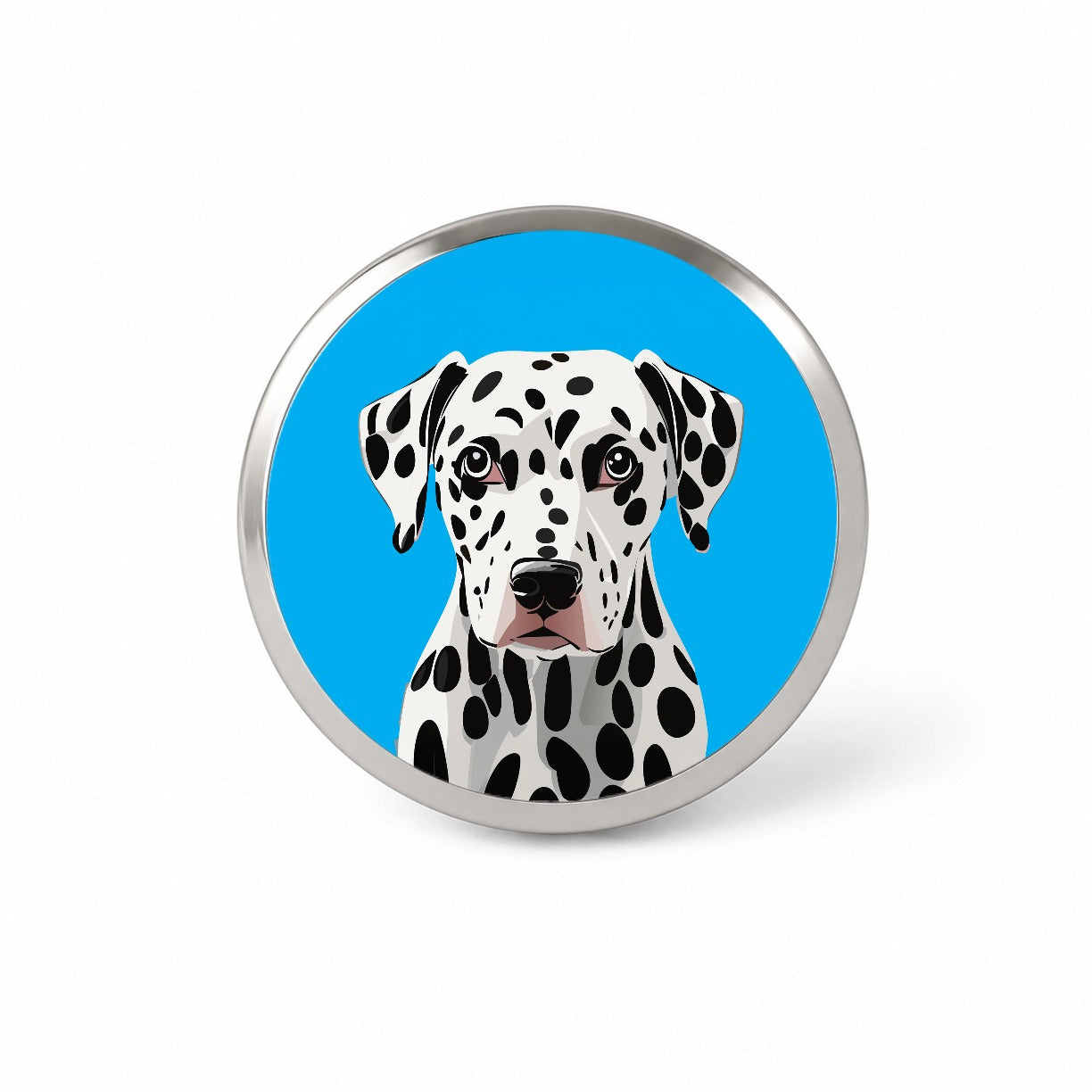 Dalmatian Dog Head Staring Novelty Hat Backpack Lapel Pin