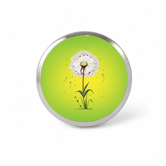 Dandelion Weed Flower Novelty Hat Backpack Lapel Pin