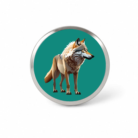 Dire Wolf Standing Novelty Hat Backpack Lapel Pin