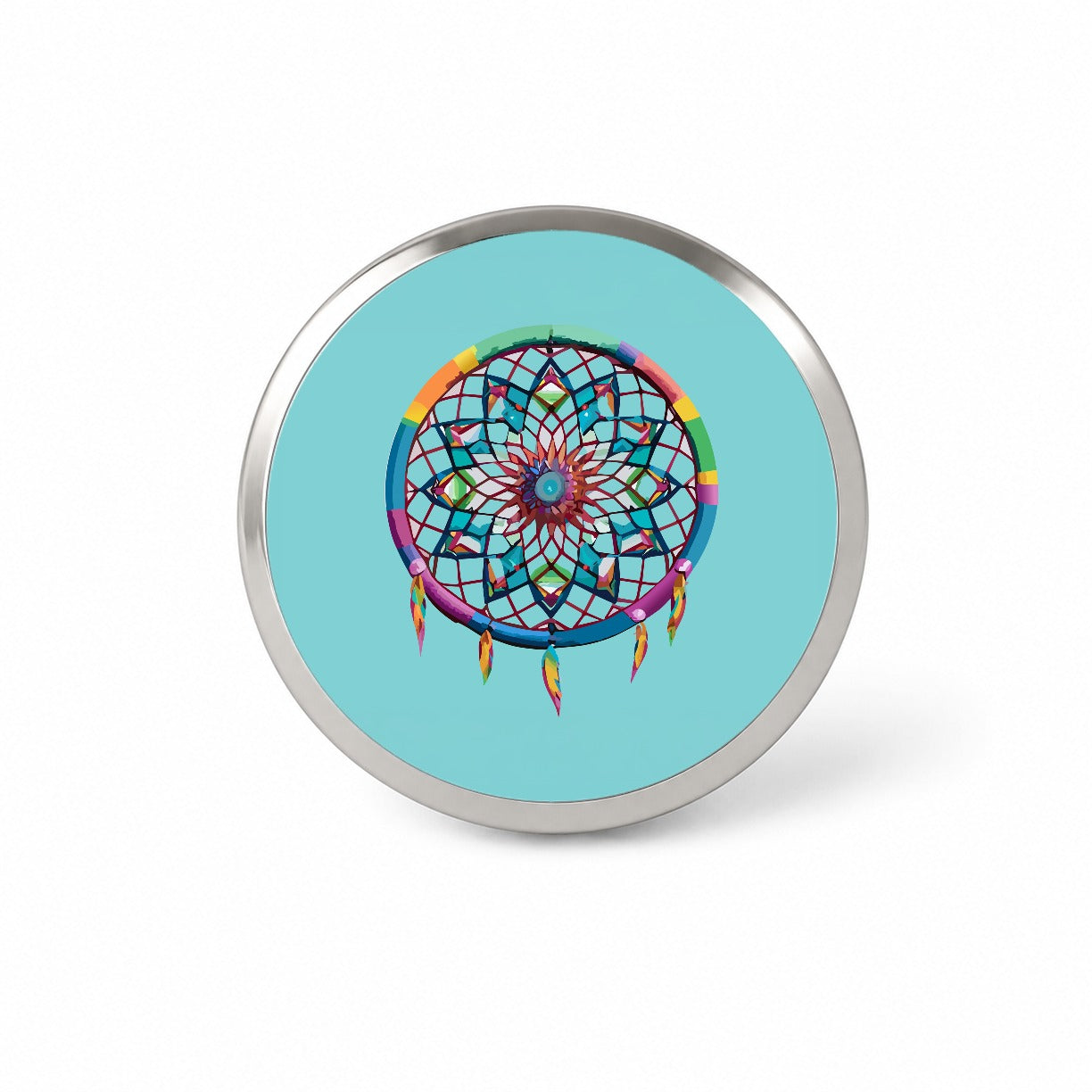 Dream Catcher Colorful Feathers Novelty Hat Backpack Lapel Pin