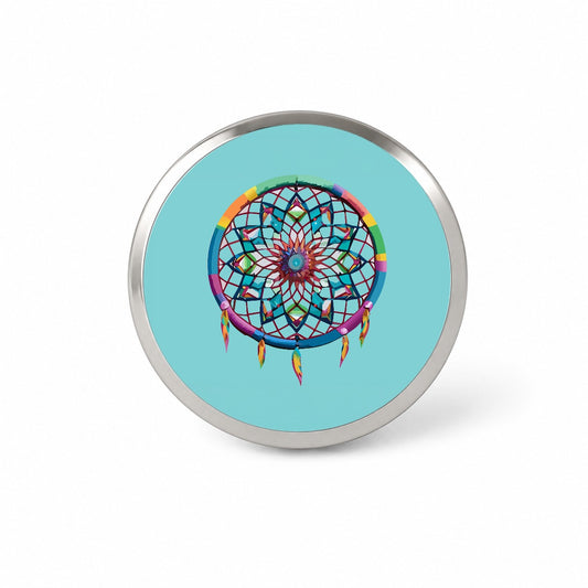 Dream Catcher Colorful Feathers Novelty Hat Backpack Lapel Pin