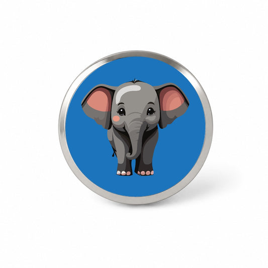 Elephant Cute Standing Novelty Hat Backpack Lapel Pin