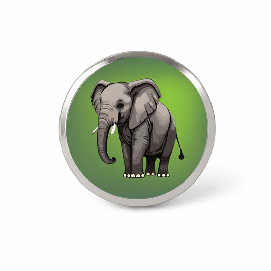 Elephant with Tusks Majestic Novelty Hat Backpack Lapel Pin