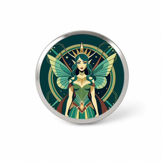 Fairy Nymph Art Deco Novelty Hat Backpack Lapel Pin