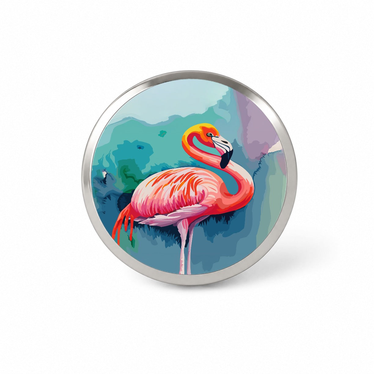 Flamingo Colorful Novelty Hat Backpack Lapel Pin