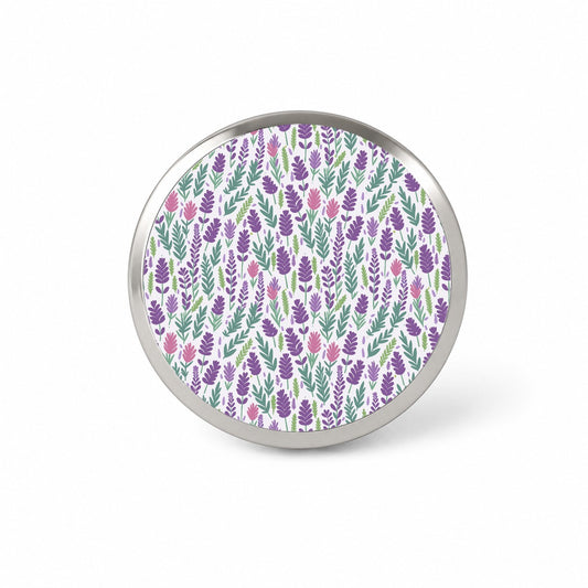 Flowers Lavender Cute Pattern Novelty Hat Backpack Lapel Pin