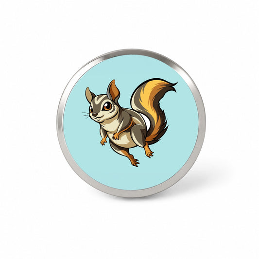 Flying Squirrel Novelty Hat Backpack Lapel Pin