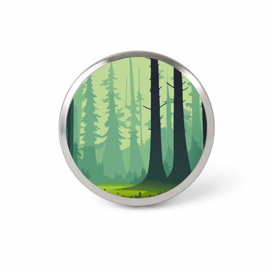 Forest Trees Wilderness Enchanted Novelty Hat Backpack Lapel Pin