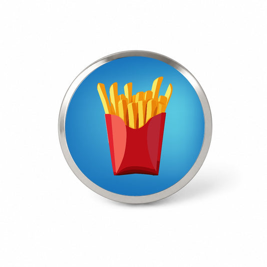 French Fries Red Container Novelty Hat Backpack Lapel Pin