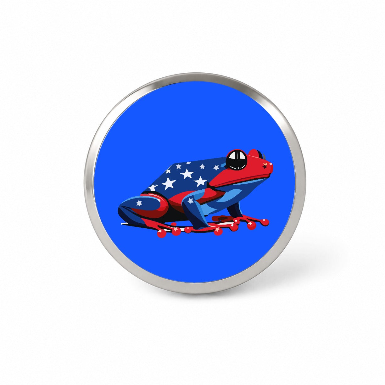 Frog Patriotic Novelty Hat Backpack Lapel Pin