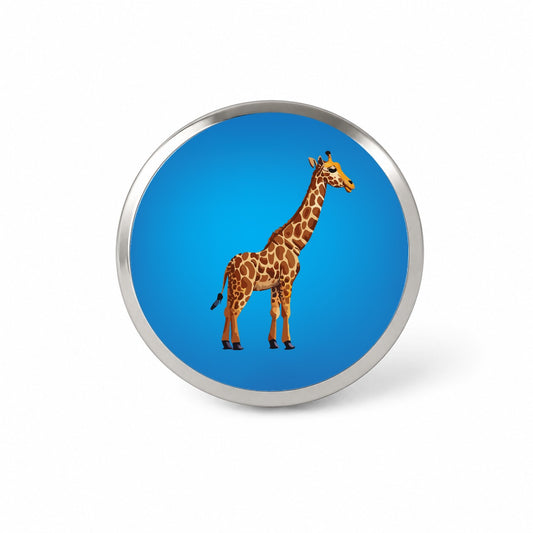 Giraffe Watercolor Novelty Hat Backpack Lapel Pin
