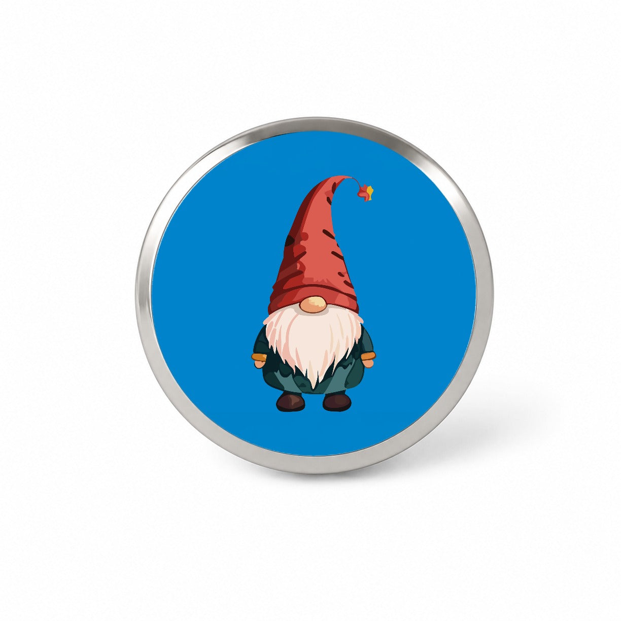 Gnome Standing Red Hat Novelty Hat Backpack Lapel Pin