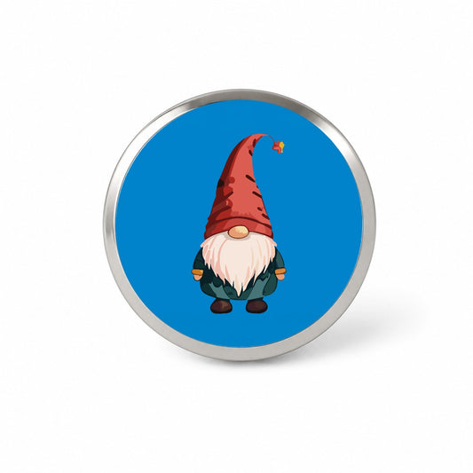 Gnome Standing Red Hat Novelty Hat Backpack Lapel Pin