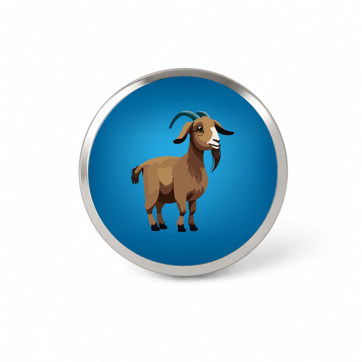 Goat Standing Cute Novelty Hat Backpack Lapel Pin