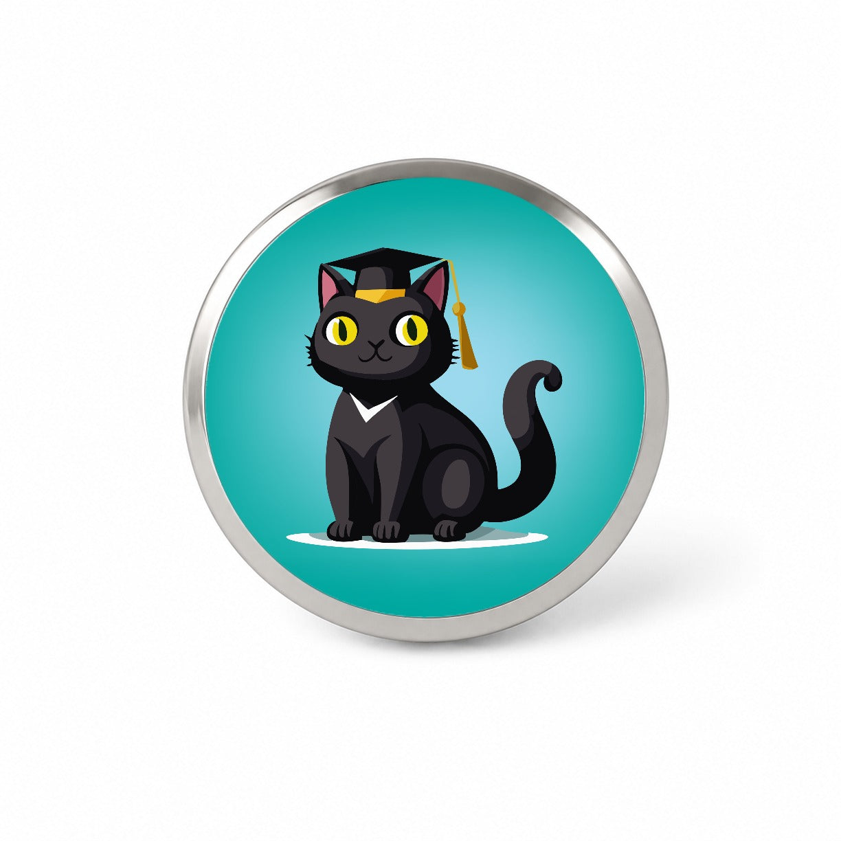 Graduation Cat Cute Graduate Novelty Hat Backpack Lapel Pin