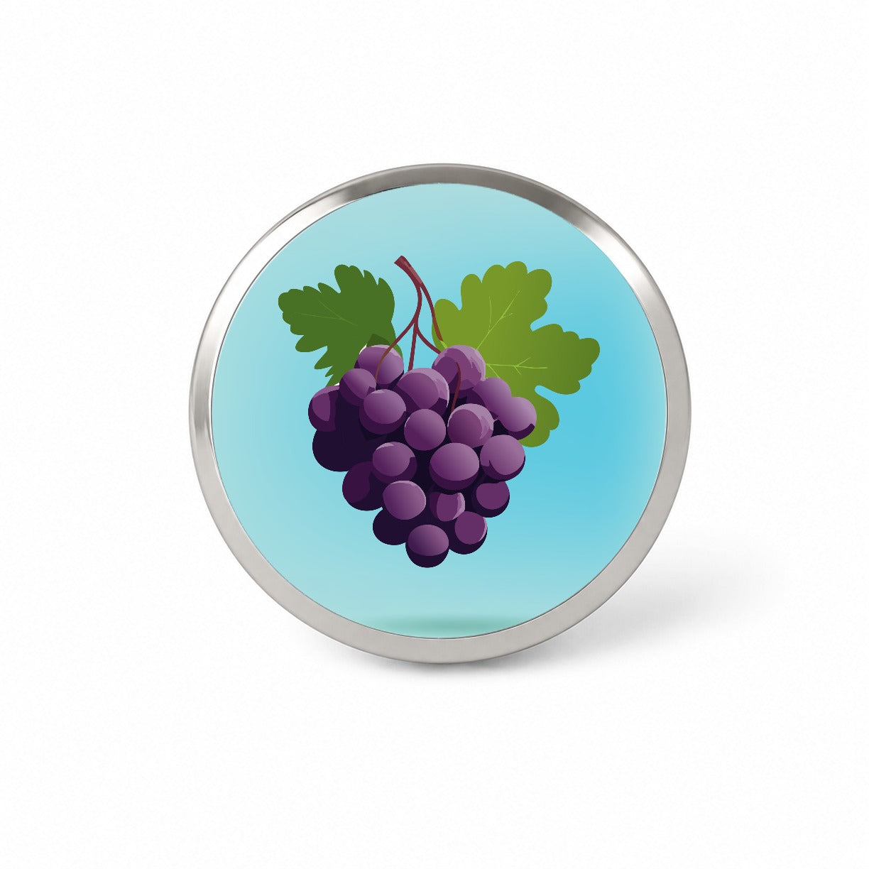 Grapes Purple Fruit Wine Novelty Hat Backpack Lapel Pin
