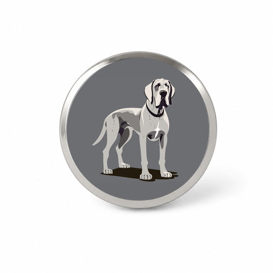 Great Dane Dog Standing Novelty Hat Backpack Lapel Pin