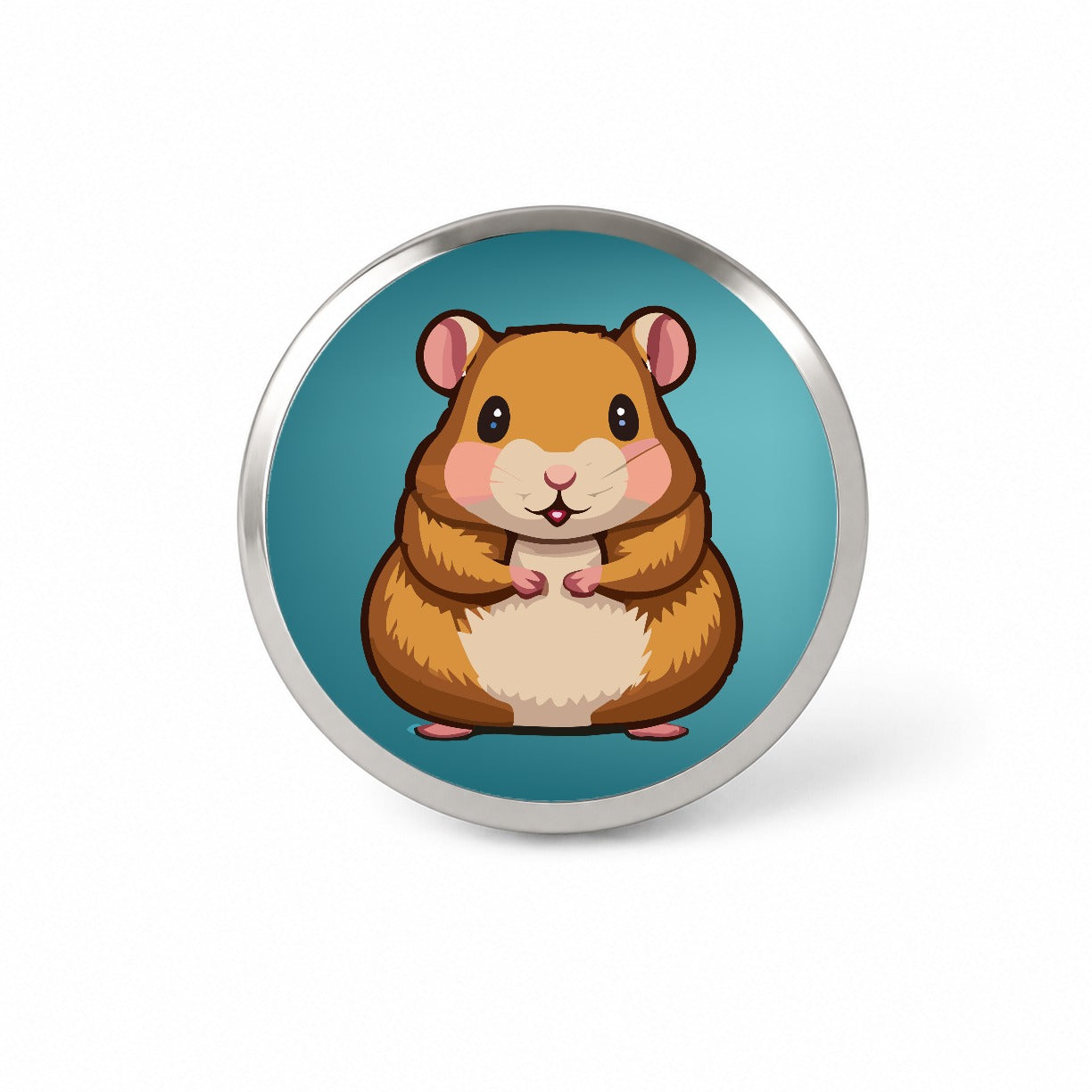 Hamster Cute Novelty Hat Backpack Lapel Pin