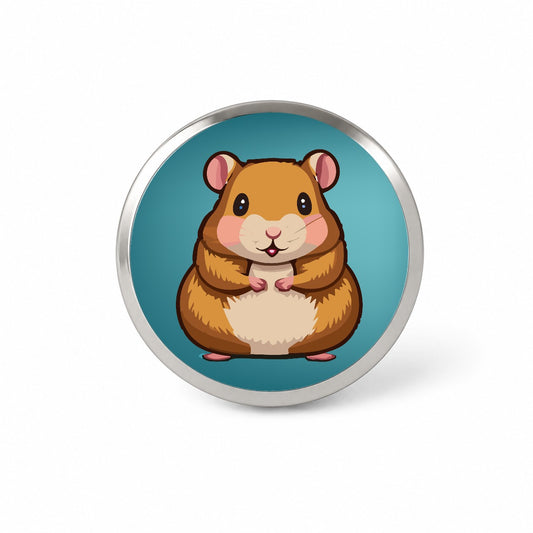 Hamster Cute Novelty Hat Backpack Lapel Pin