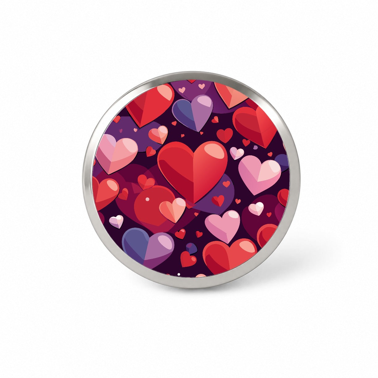 Hearts Scattered Love Valentines Anniversary Wedding Novelty Hat Backpack Lapel Pin