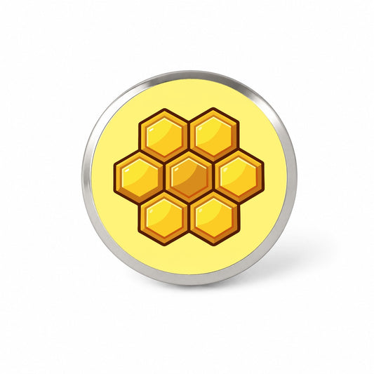 Honeycomb Elegant Novelty Hat Backpack Lapel Pin