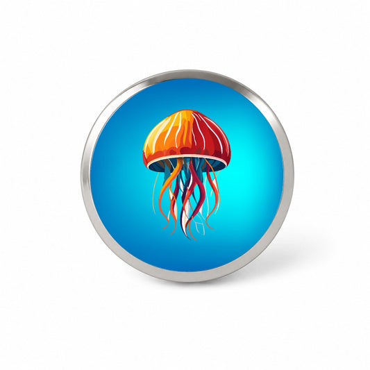 Jellyfish Jelly Fish Colorful Novelty Hat Backpack Lapel Pin