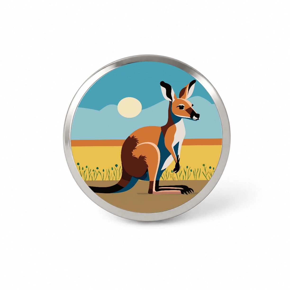 Kangaroo Australia Novelty Hat Backpack Lapel Pin