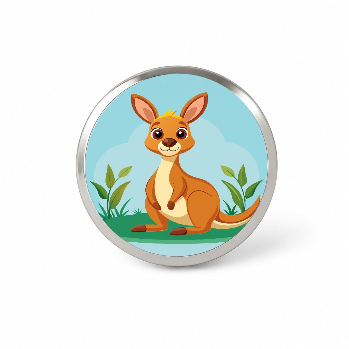Kangaroo Cute Novelty Hat Backpack Lapel Pin