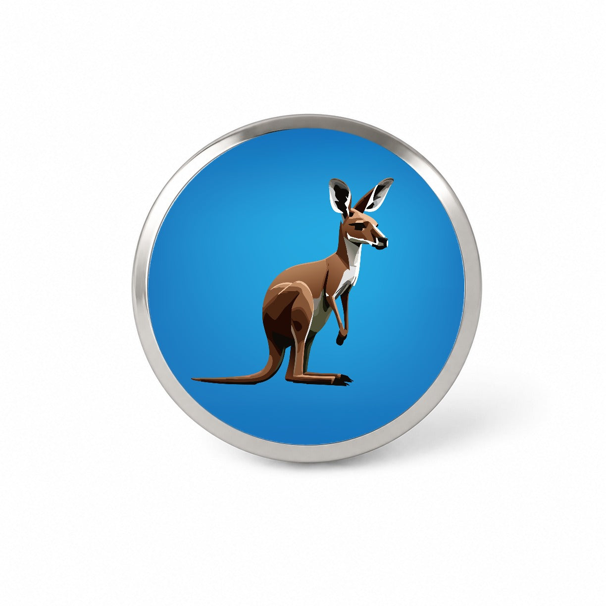 Kangaroo Standing Animal Novelty Hat Backpack Lapel Pin