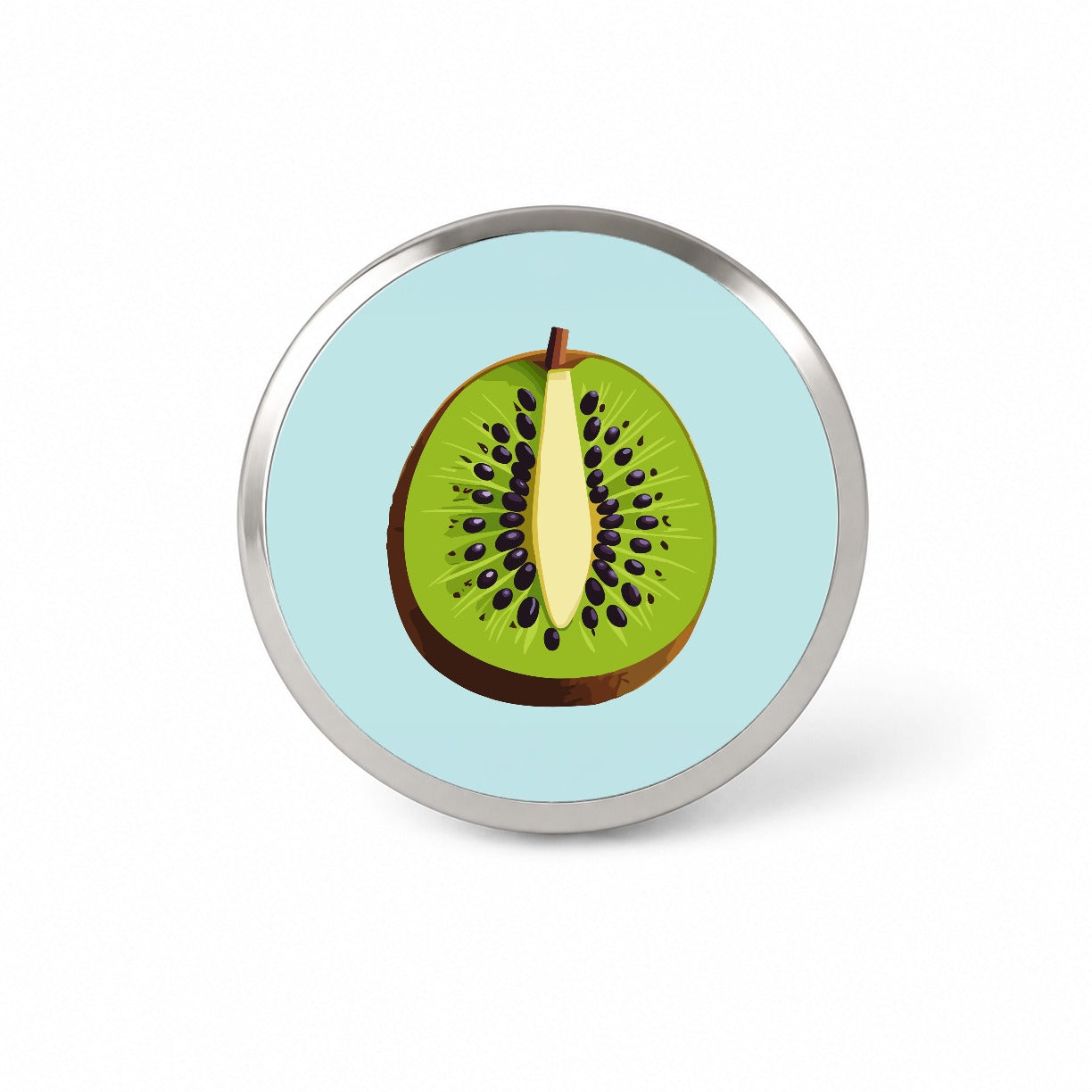 Kiwi Fruit Slice Novelty Hat Backpack Lapel Pin