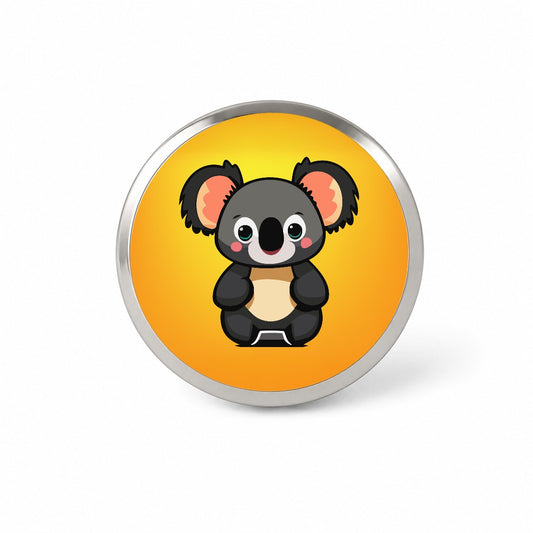 Koala Chibi Novelty Hat Backpack Lapel Pin