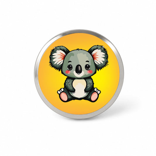 Koala Cute Watercolor Novelty Hat Backpack Lapel Pin
