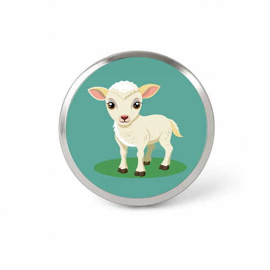 Lamb Baby Cute Novelty Hat Backpack Lapel Pin