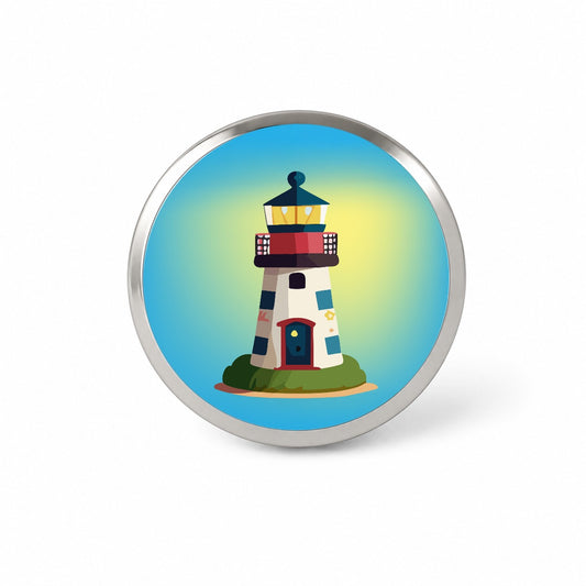 Lighthouse Light House Landmark Ocean Novelty Hat Backpack Lapel Pin