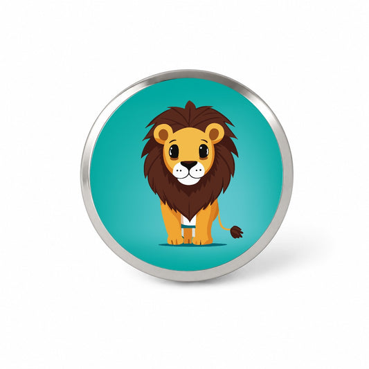 Lion Standing Novelty Hat Backpack Lapel Pin
