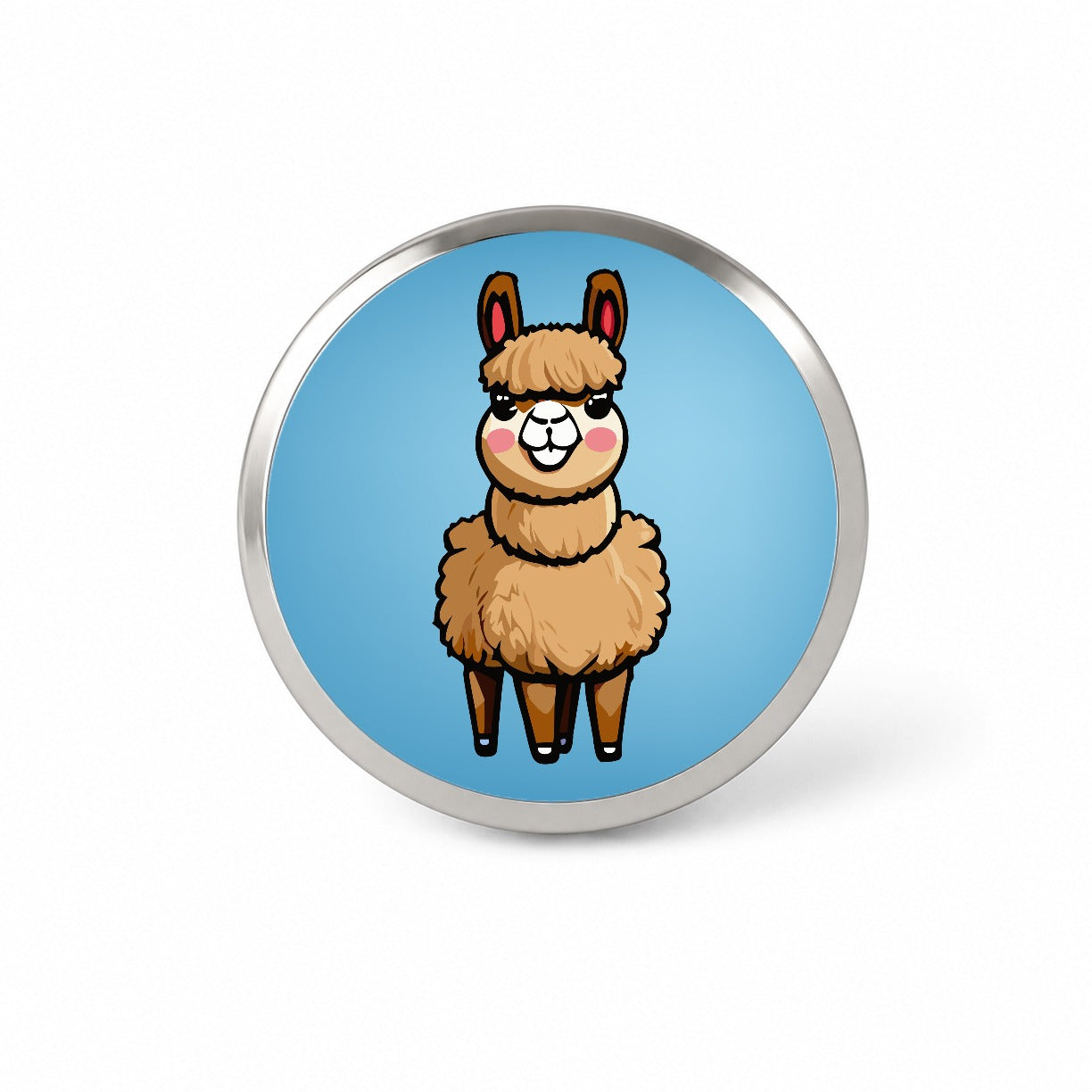 Llama Cute Novelty Hat Backpack Lapel Pin