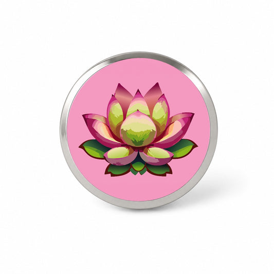 Lotus Flower Purity Strength Yoga Plant Novelty Hat Backpack Lapel Pin