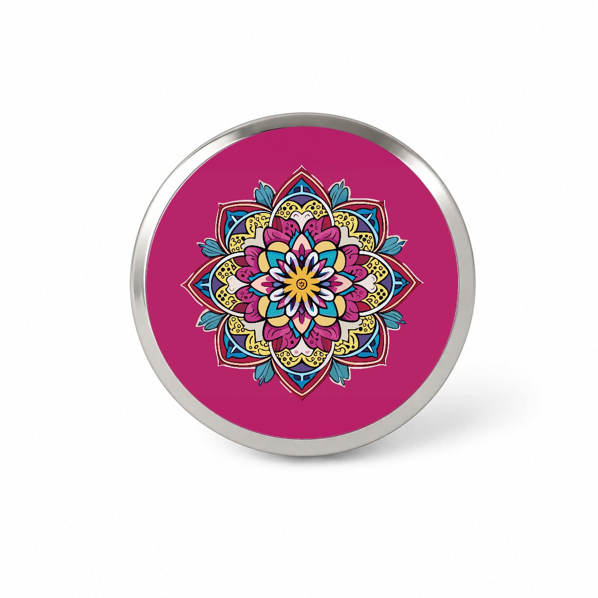 Mandala Colorful Beautiful Novelty Hat Backpack Lapel Pin