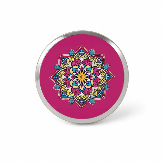 Mandala Colorful Beautiful Novelty Hat Backpack Lapel Pin