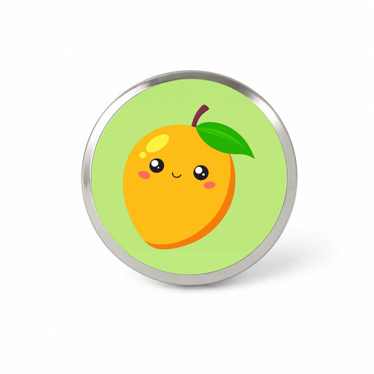 Mango Cute Happy Fruit Novelty Hat Backpack Lapel Pin
