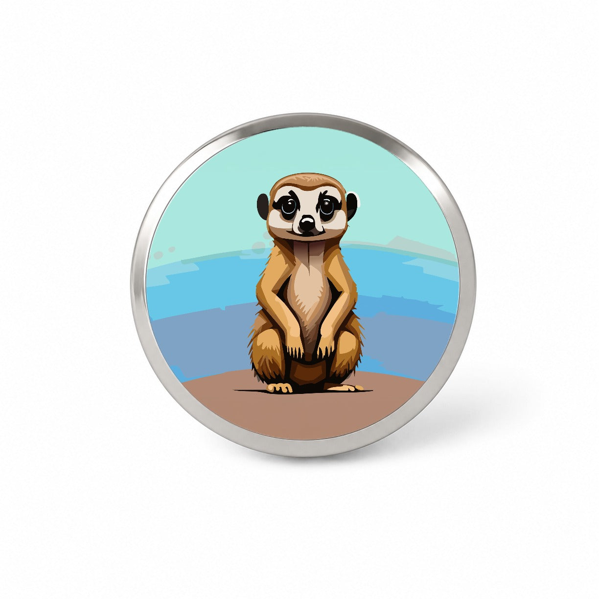 Meerkat Animal Cute Novelty Hat Backpack Lapel Pin